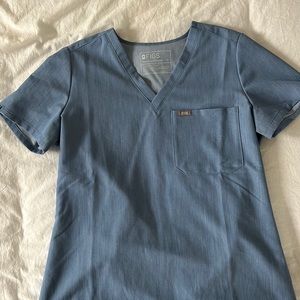 FIGS limited edition HEATHER INDIGO Catarina top